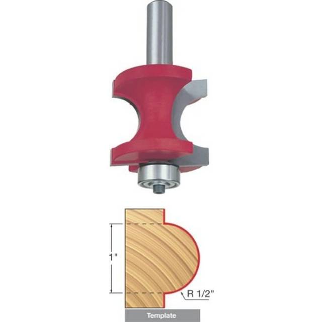 Freud 82514 12 Radius Half Round Bit with Bearing with 12 Shank