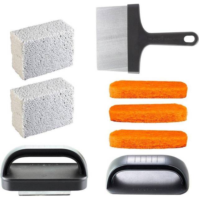 Blackstone 5060 Professional 8-Piece Griddle Cleaning Kit  Stainless Steel  Black