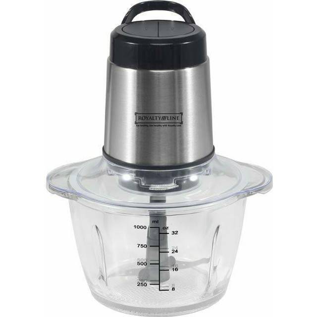 Chopper With Glass Bowl - 1 Liter - 2 Speeds - 300W - Royalty Line