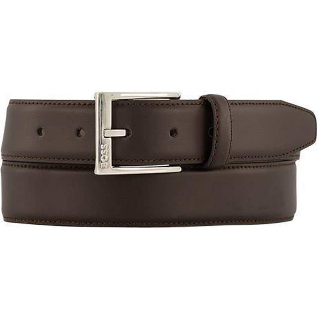 BOSS Dark Brown Ellotyo Leather Belt - 95cm