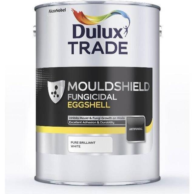 Dulux Trade Quick Drying Eggshell Mouldshield 5L Pure Brilliant White