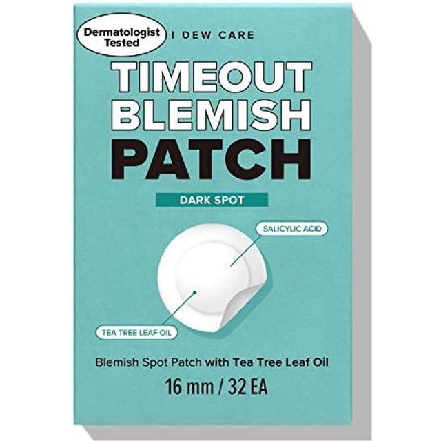 I DEW CARE Hydrocolloid Acne Pimple Patch - Timeout Blemish Dark Spot | Korean zit Patches for face and skin  Facial Stickers  Pus absorbing with Tea