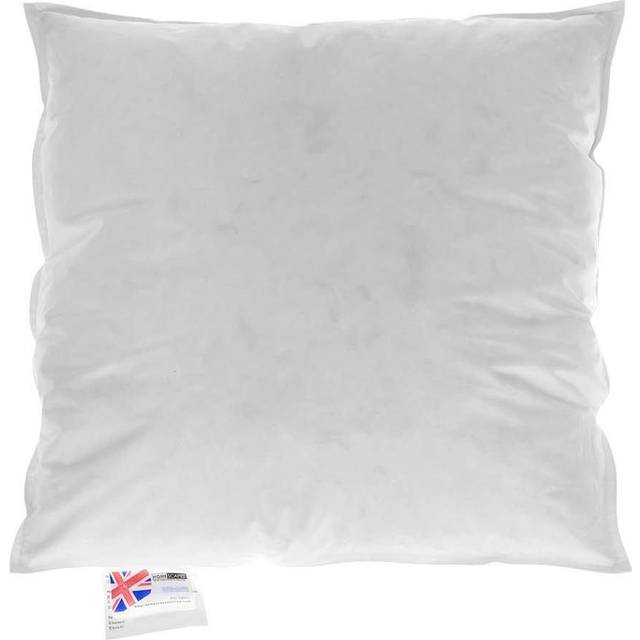 Homescapes Luxury Duck Feather & Down Cushion Pad Insert 40 x 40 cm Ethical, 100% Cotton Case, Hypoallergenic, Machine Washable, Bounce-Back, 16 x 16"