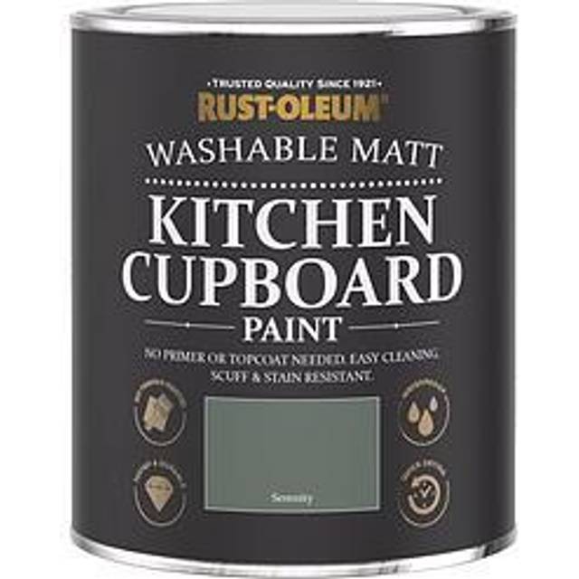 Rust-oleum Ro Kitchen Cupboard Paint Matt Serenity 750Ml, Green