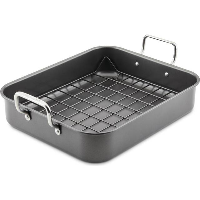 Rachael Ray Bakeware 16 X 13In Roasting Pan With Rack
