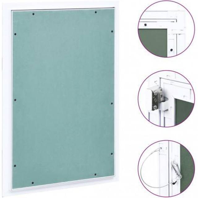 vidaXL Access Panel with Aluminium Frame and Plasterboard 400x600 mm