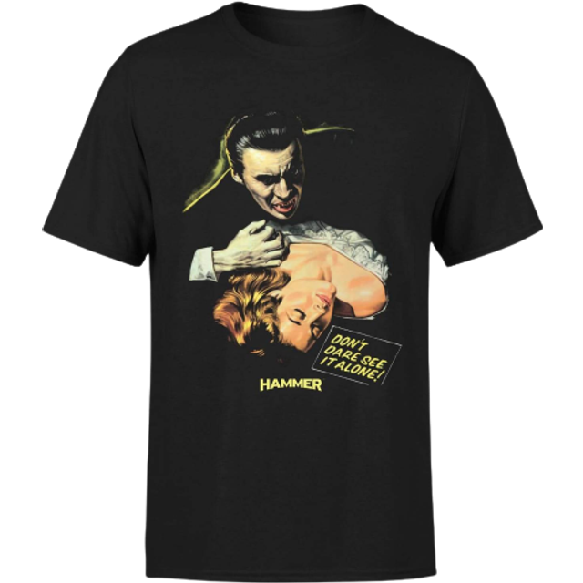 Hammer Horror Dracula Don't Dare See It Alone Men's T-Shirt - Black - XXL