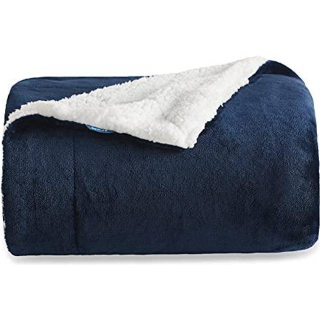 Sherpa Fleece Throw Blanket - Fluffy Microfiber Solid Blankets for Bed and Couch Throw/Single Size, Silver Grey, 130x150cm