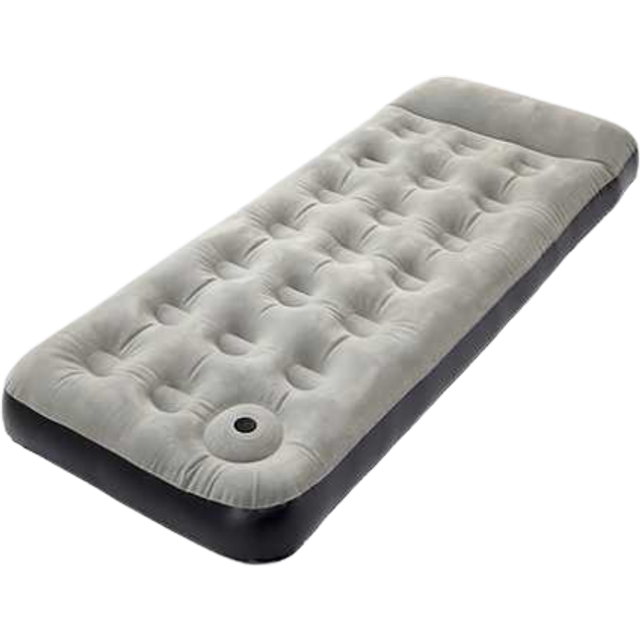 Deluxe Single Airbed, Grey - One Size