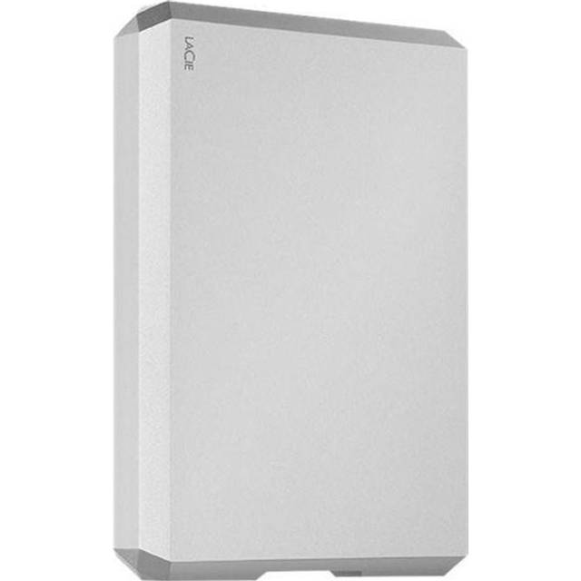 LaCie Mobile Drive Moon 4TB, extern hårddisk Bärbar, PC Mac iPad & iPhone, Adobe All Apps Plan, Data Rescue Services (STLP4000400)