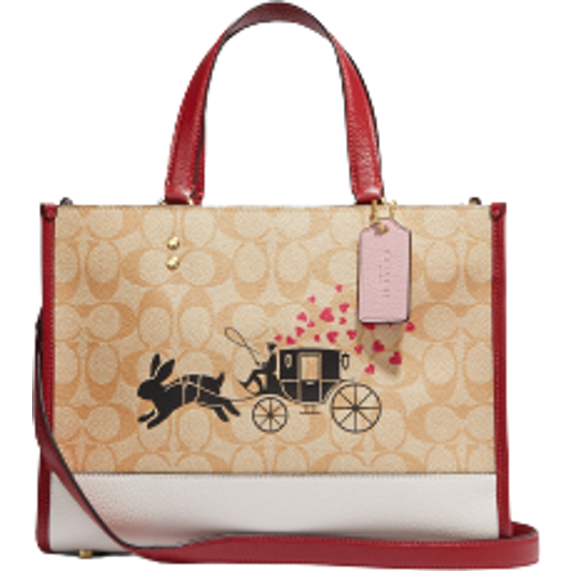 Womens Lunar New Year Rabbit Signature Carryall Tote - Beige - One Size