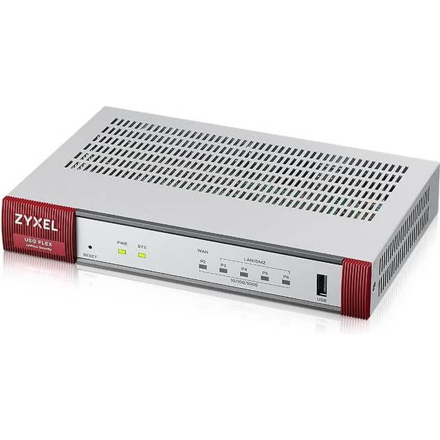 Zyxel USG Flex Firewall, VERSION 2, 10/100/1000,1*WAN, 4*LAN/DMZ ports, 1*USB (Device only)