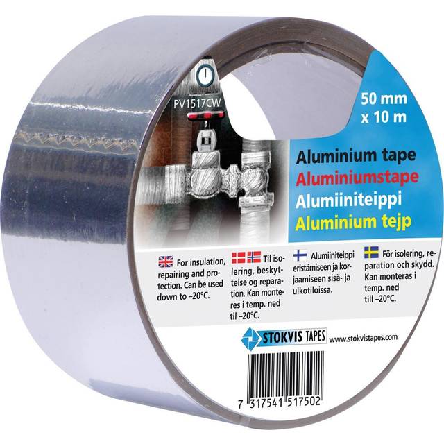 Aluminiumtejp 50mmx10m, Stokvis
