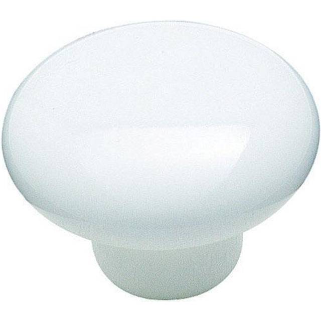 Amerock | Cabinet Knob | White | 1-1/2 inch (38 mm) Diameter | Everyday Heritage | 1 Pack | Drawer Knob | Cabinet Hardware