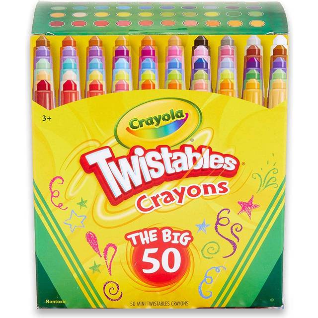 Crayola Twistable Crayons 50 Colors Twistables Crayons the Big 50 Drawing Retractable 523420 Genuine Product