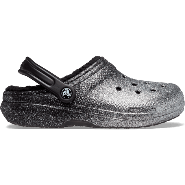 Crocs Classic Glitter-Lined Clog (unisex) - 39-40, Black/Silver