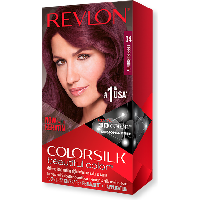 Revlon Colorsilk Permanent Hair Colour 34 Deep Burgundy
