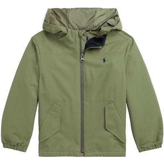 Ralph Lauren Boys Green Hooded Jacket - 7 year