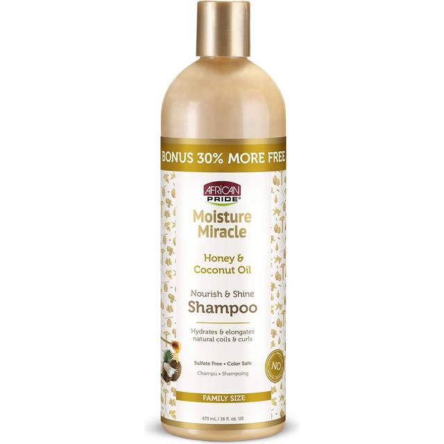 African Pride Moisture Miracle Honey & Coconut Oil Shampoo 12 Oz