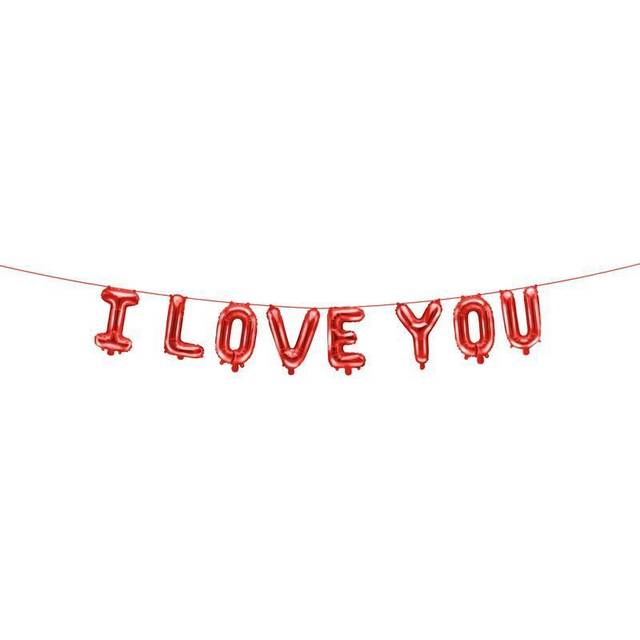 PartyDeco I Love You Folieballon Guirlande