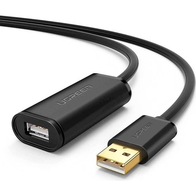 Ugreen 10321, 10 m, USB A, USB A, USB 2.0, Sort