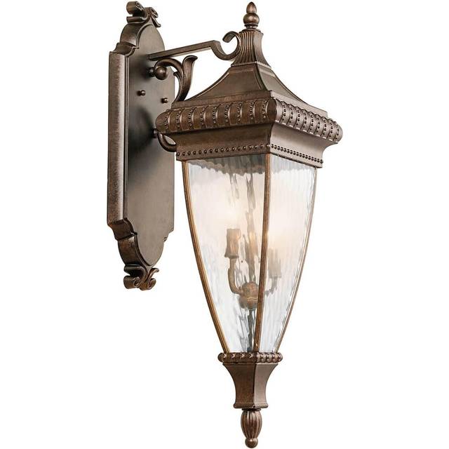 Kichler KL/VENETIAN2/M Venetian Rain Medium Wall Lantern Brushed Bronz