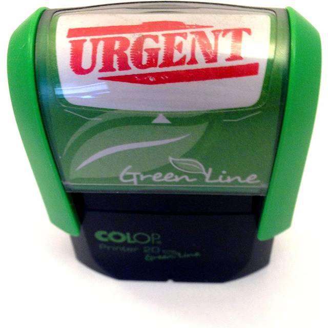 COLOP Green Line Word Stamp URGENT Red 38x14mm C144837URG
