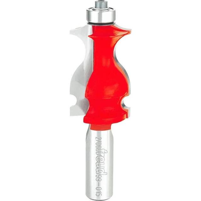 "Freud 99-015: 1-1/16"""""""" (Dia.) Face Molding Bit with 1/2"""""""" Shank  Perma-SHIELD Coating Red"