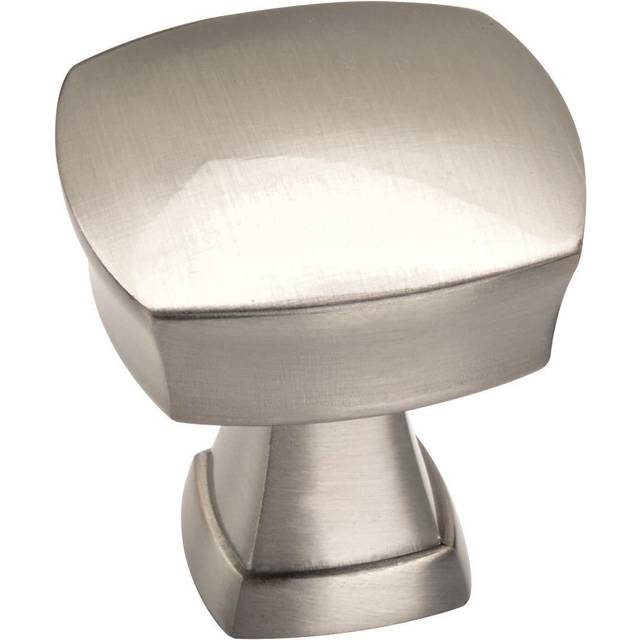 Amerock | Cabinet Knob | Satin Nickel | 1-1/4 inch (32 mm) Length | Stature | 10 Pack | Drawer Knob | Cabinet Hardware