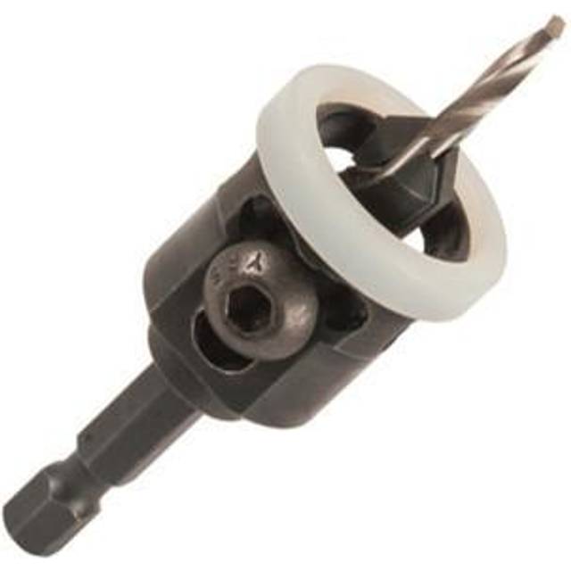 Snappy TCT No.10 Countersink with Depth Stop & 3.25mm HSS Drill, Quick Release System, SNAP/CSDS/10TC, Black