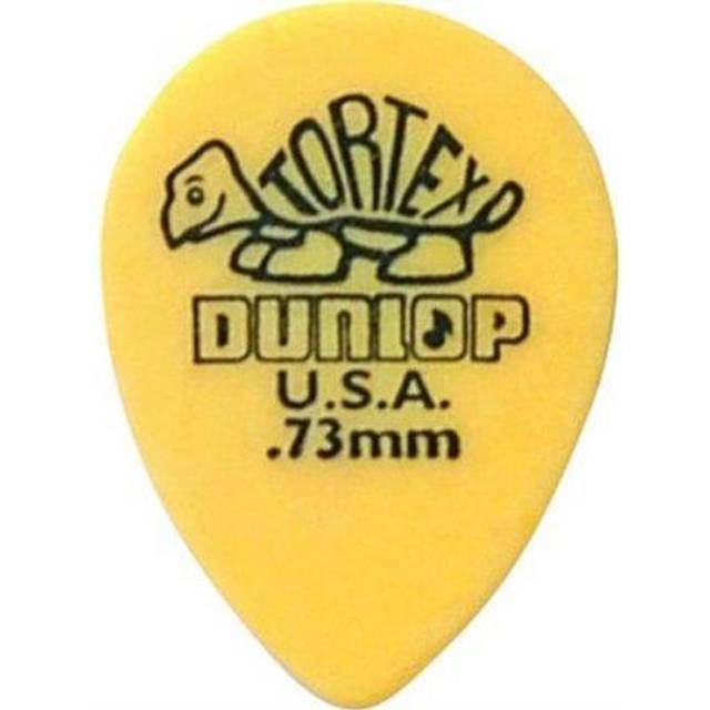 Dunlop 423R073 Tortex Small Teardrop Picks, 0.73mm (Pack of 36)