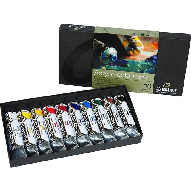 Rembrandt Akrylfärg Basic Set 10x40 ml - Färgmix