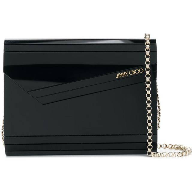 Jimmy Choo Womens Black Candy Logo-embellished Acrylic Clutch Bag 1size - BLACK