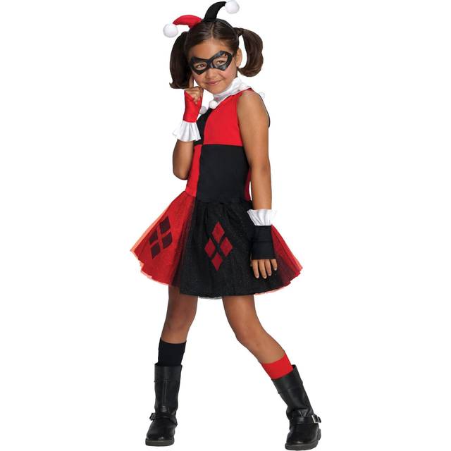 Rubie's Official DC Comic Harley Quinn Child's Costume, Tutu Dress, Girls Super Villain
