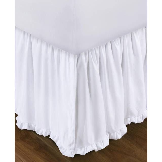 SashaWhiteBed Skirt 15Twin  White