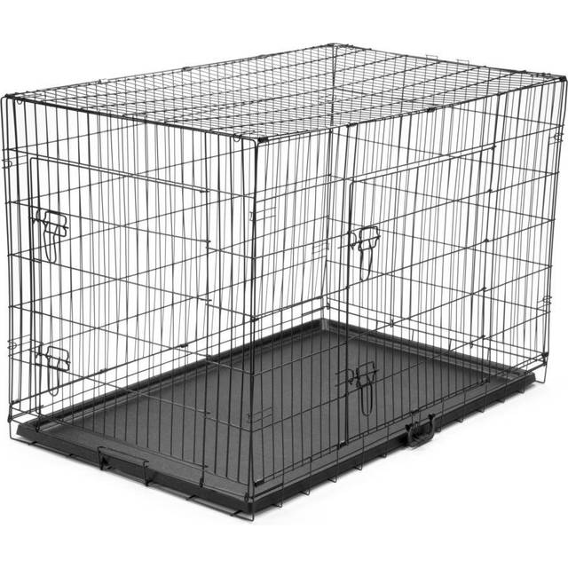 48” xxl pet crate metal cage for dog puppy training cat folding travel enclosure