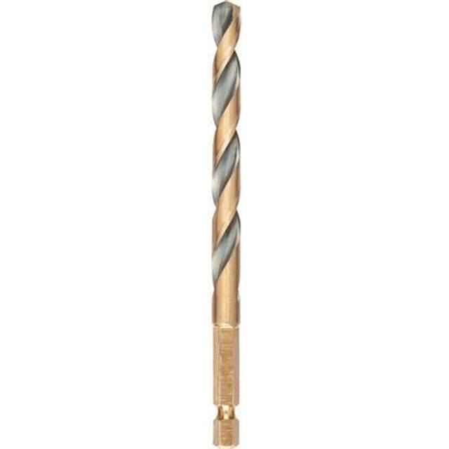 DeWalt Black and Gold Hex Impact HSS Drill Bit 8mm Pack of 1
