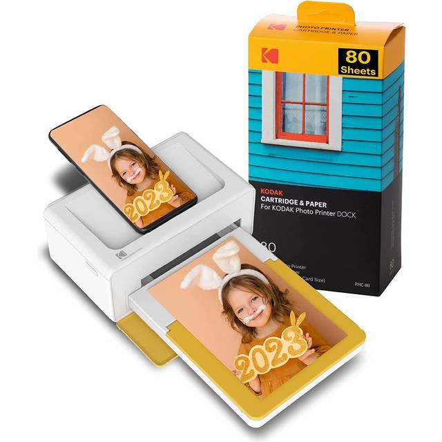 Dock Plus 4PASS Instant Photo Printer 4x6 90 Sheets Bundle