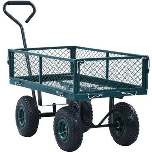 Trädgårdsvagn svart 250 kg