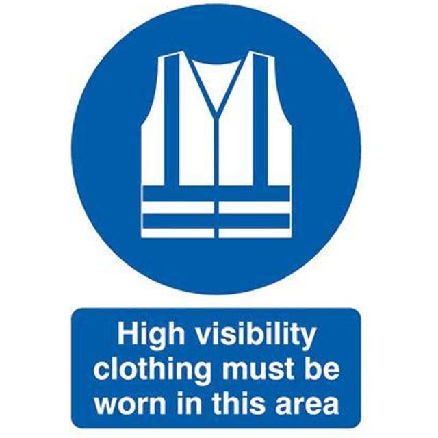 Safety Sign High Visibility Clothing Must be Worn A4 PVC