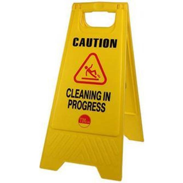 Timco a-frame sign clean in progress 610 x 300 x 30 bag 1