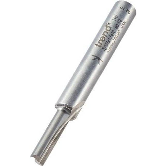Trend Professional Two Flute Straight Router Cutter 6.3mm 25mm 1/4"