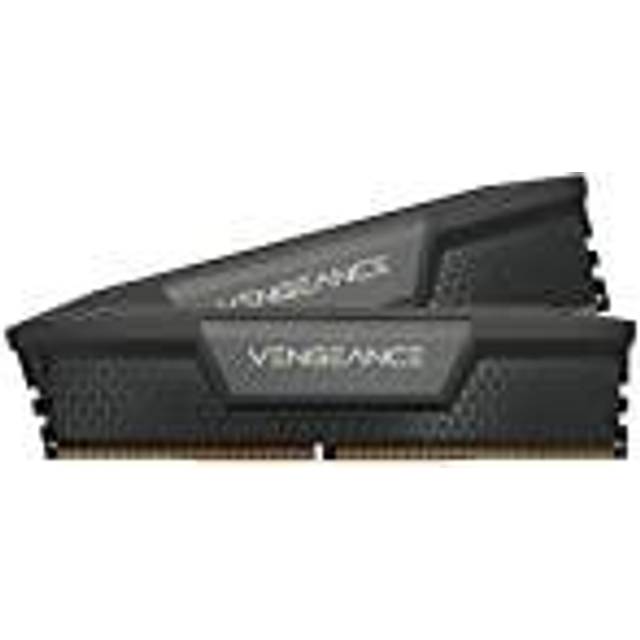 Corsair VENGEANCE DDR5 32GB (2x16GB) 6400MHz C32 Intel-Optimerat Skrivbordsminne (Spänningsreglering Ombord, Anpassade XMP 3.0-Profiler, Solid Aluminiumvärmespridare) Svart