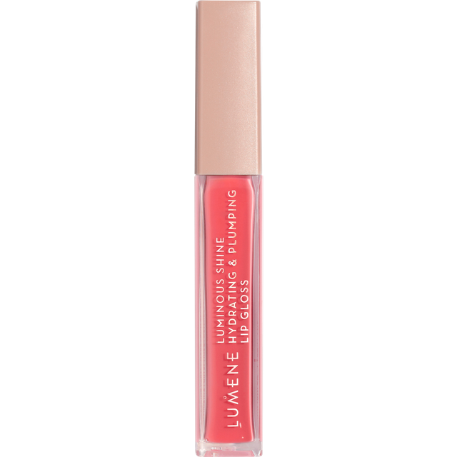 Lumene Luminous Shine Hydrating & Plumping Lip Gloss 4 Peach Pink Vårdande läppglans 5 ml