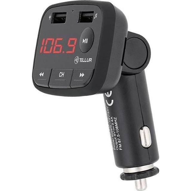 TELLUR TLL622001 FM-sändare för bil Bluetooth FMT-B1, svart