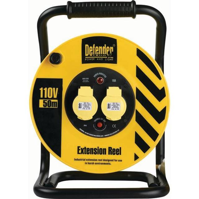 Defender Power And Light DEFENDER 50M 1.5mm 110V HEAVY INDUSTRIAL REEL
