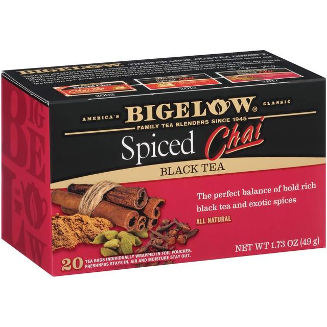 Bigelow Tea Black Tea Spiced Chai 20 Tea Bags