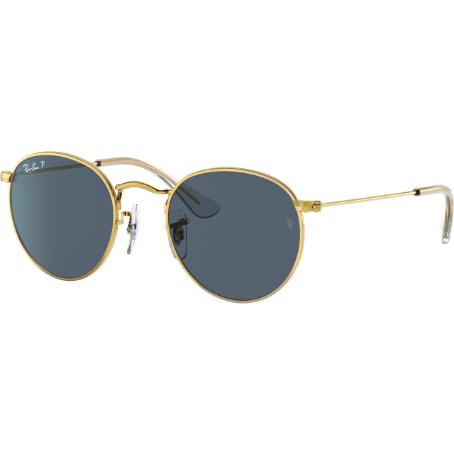 Ray - Ban Kid RJ9547S JUNIOR ROUND 286/2V Sunglasses Metal Gold Blue Round Polarized