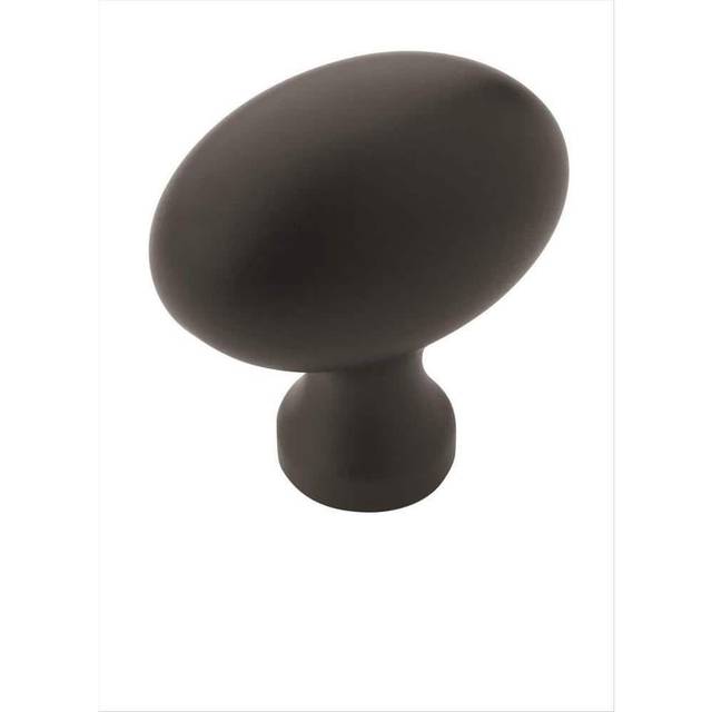 Amerock  Cabinet Knob  Matte Black  1-3/8 inch (35 mm) Length  Vaile  1 Pack  Drawer Knob  Cabinet Hardware