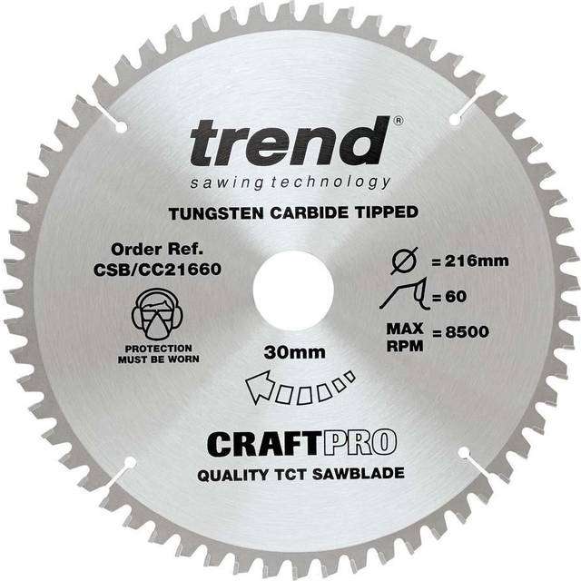Trend Csb/cc305108 305mm X 30mm 108t Tct Crosscut Saw Blade Dewalt Makita Etc